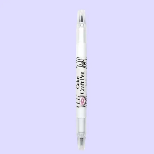 Marcador Negro Doble Punta - Punta Fina/tira linea Cake Craft Pen